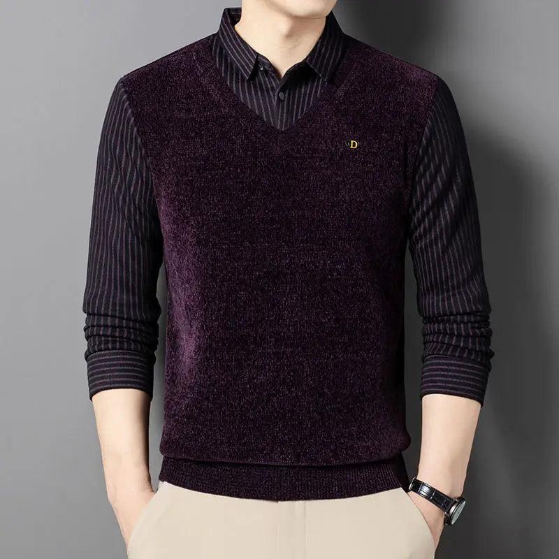 Camisa Social com Colete em Tricô Dublin™ 2 em 1 / A Elegância de Duas Peças Com a Comodidade de Uma!