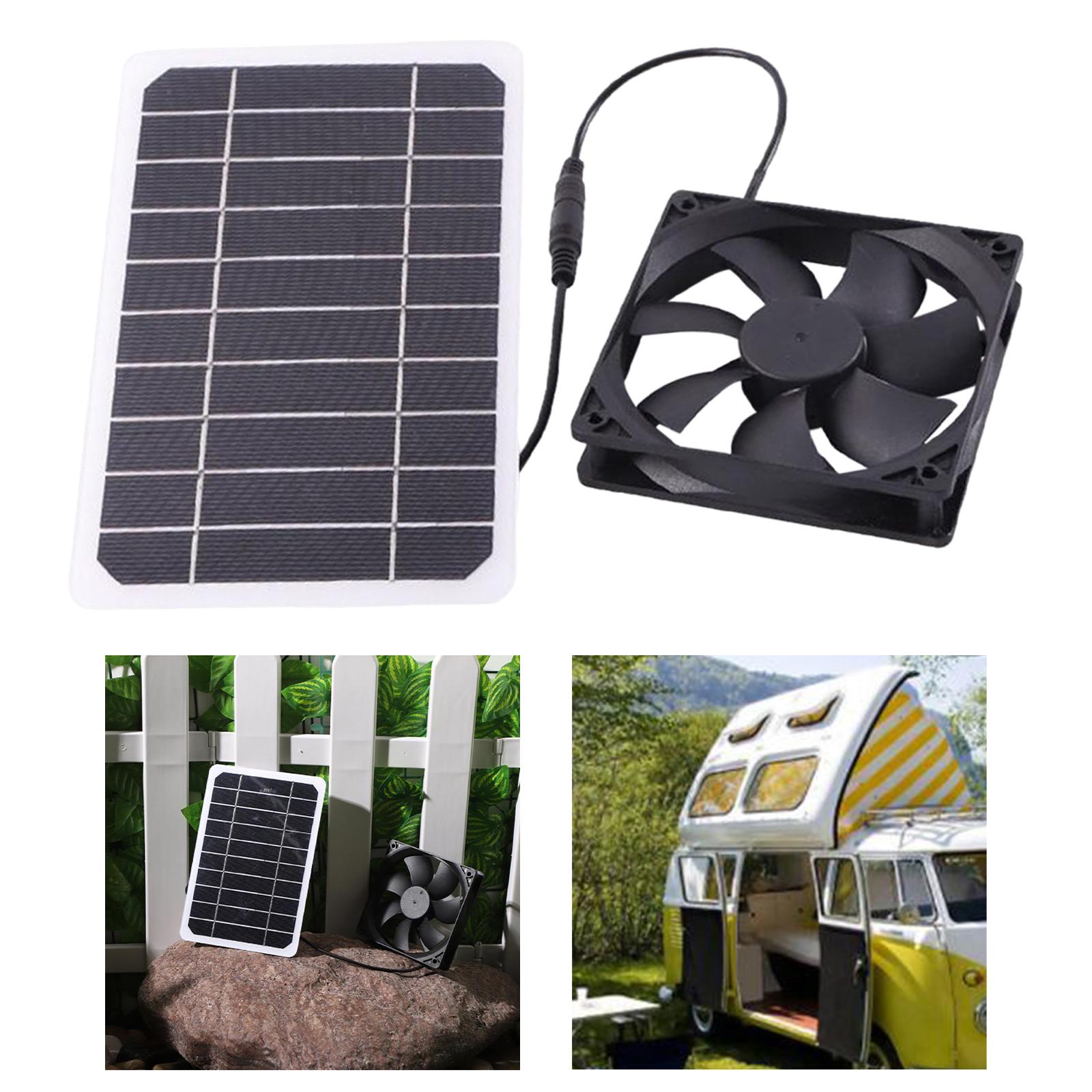 Solar Panel Exhaust Fan Waterproof for Chicken Coops