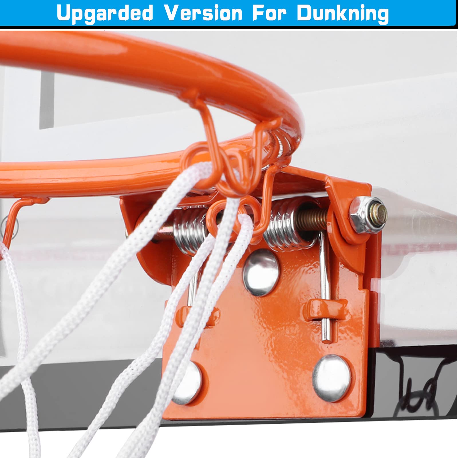 Anzmtosn Mini Basketball Hoop for Kids Adults， over the Door Basketball Hoop with 3 Replacement Balls， Indoor Pro Basketball Hoop