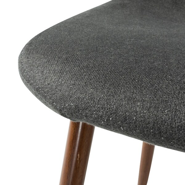 Sjaelland Contemporary Upholstery Dining Chair with Metal Legs Set of 4 by HULALA HOME