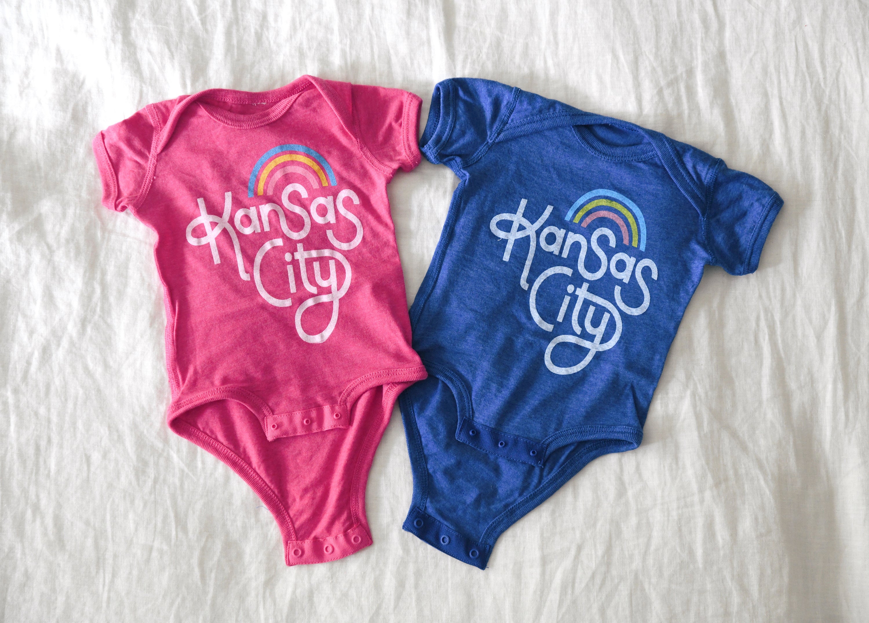Retro Kansas City Onesie - Navy