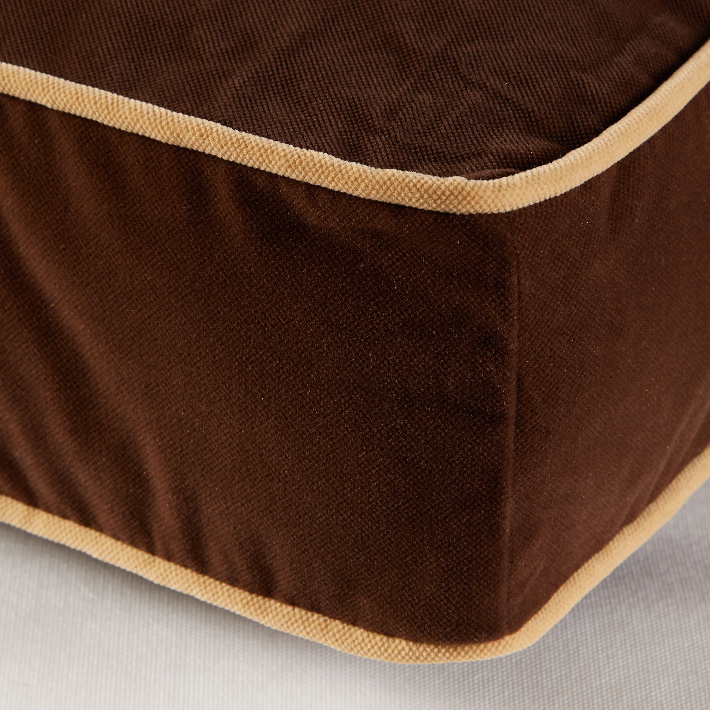Happy Hounds Buster Rectangle Pillow Style Dog Bed， Cocoa， Medium (42 x 30 in.)