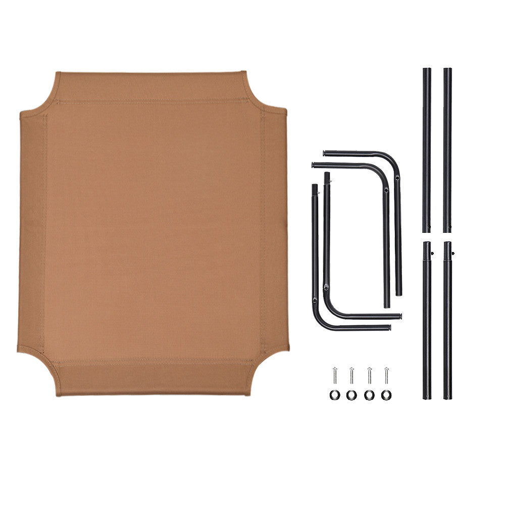 Pet Dog Bed Mold and Mildew Resistant Breathable Cooling Mesh Elevated Brown Pet Cot