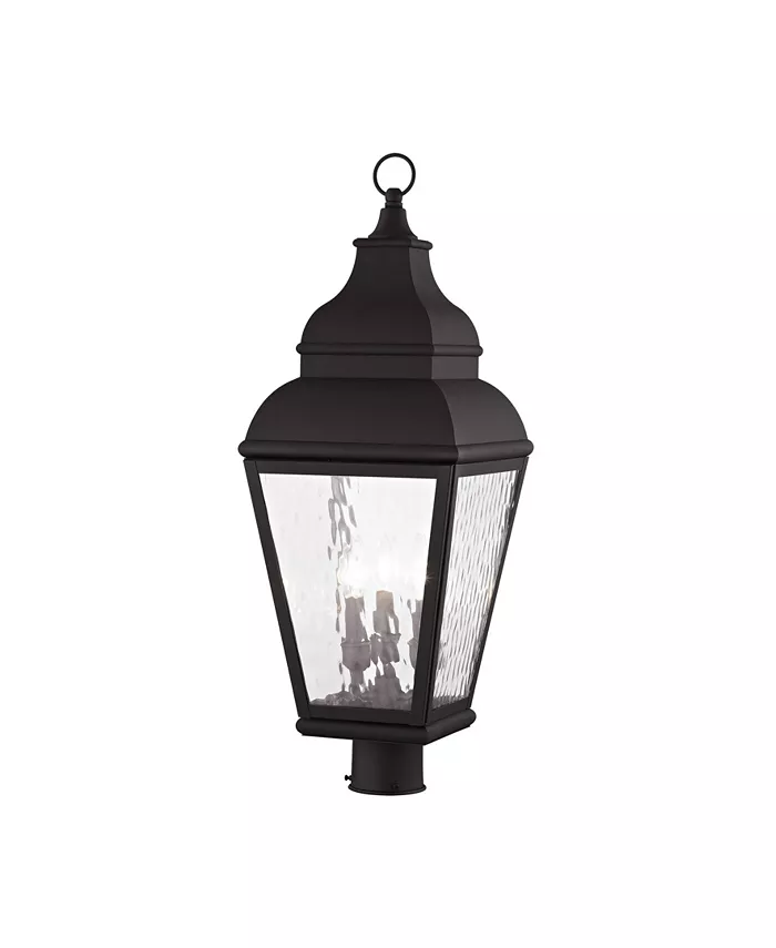 Livex Exeter 3-Light Outdoor Post Lantern