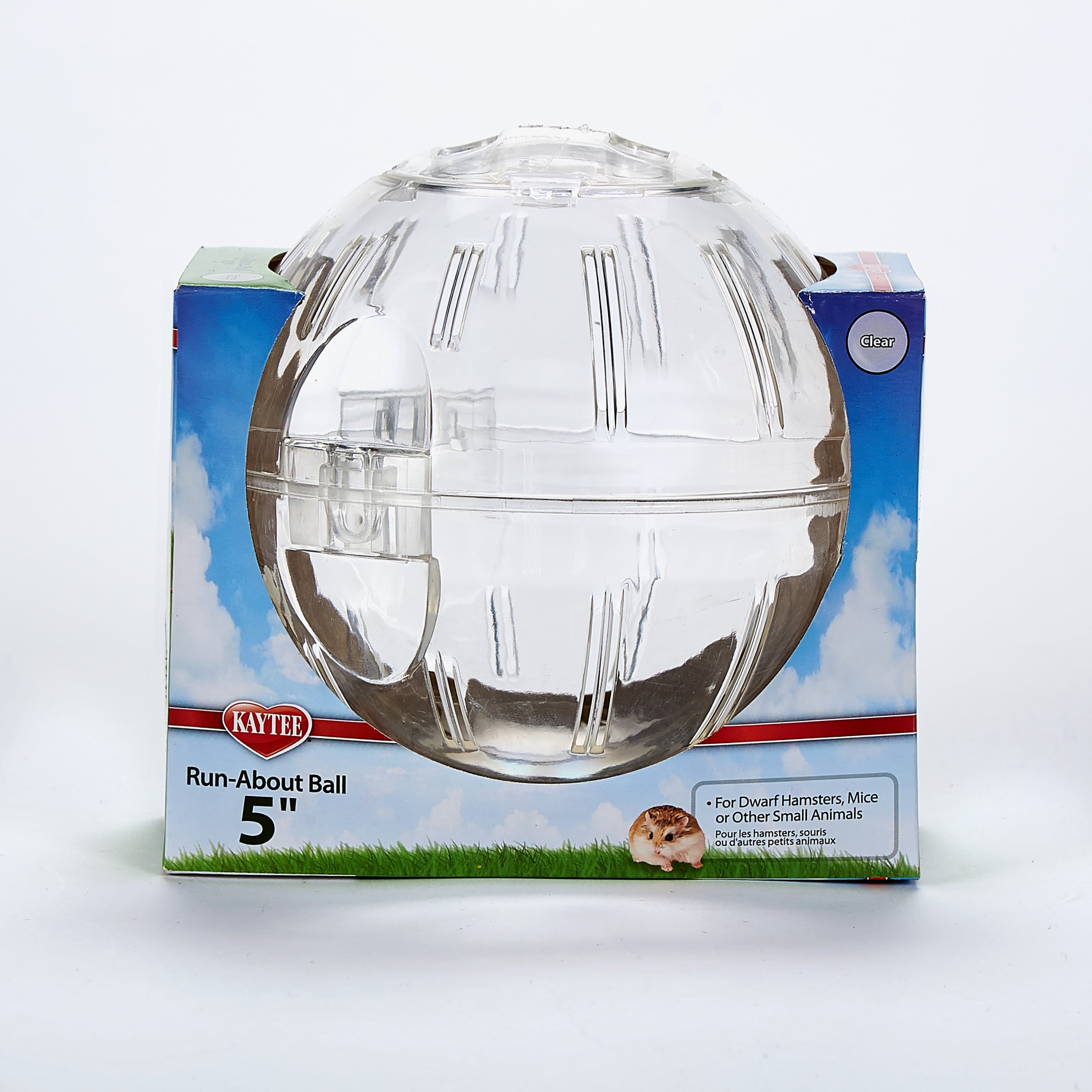 Kaytee Run-About Ball Mini Clear Bonus 5 Inches