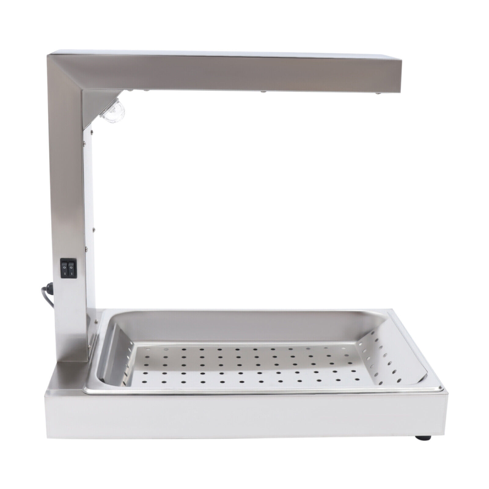 TOOL1SHOoo 110V Free Stainless Steel Standing Fried Chicken Warmer with Light 500W