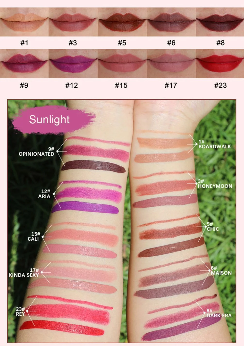 private label lip makeup kit 3Pcs Lip Liner and Lipstick Makeup Set