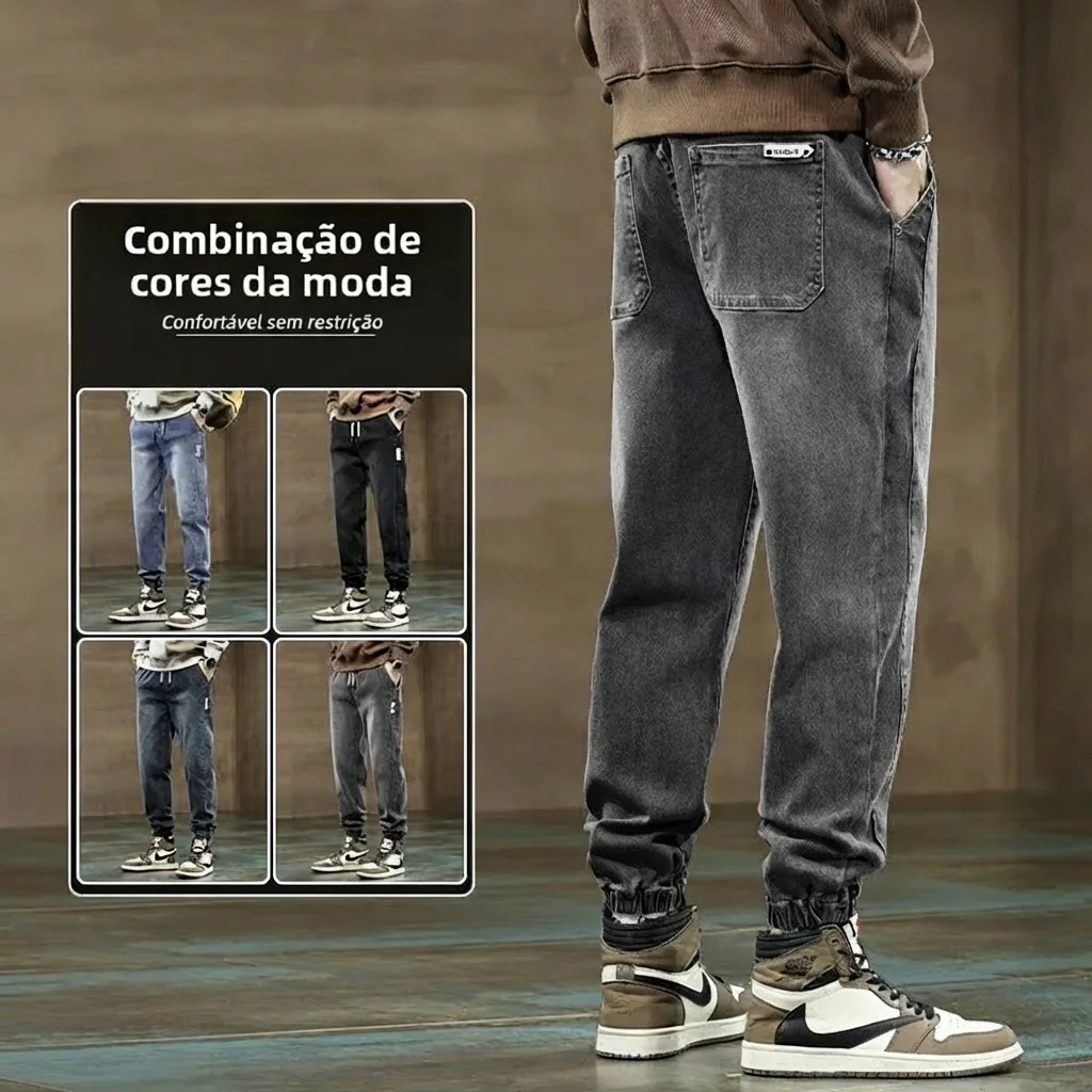 Calça Copenhague Jogger™ Jeans Casual Refinado e Atemporal!