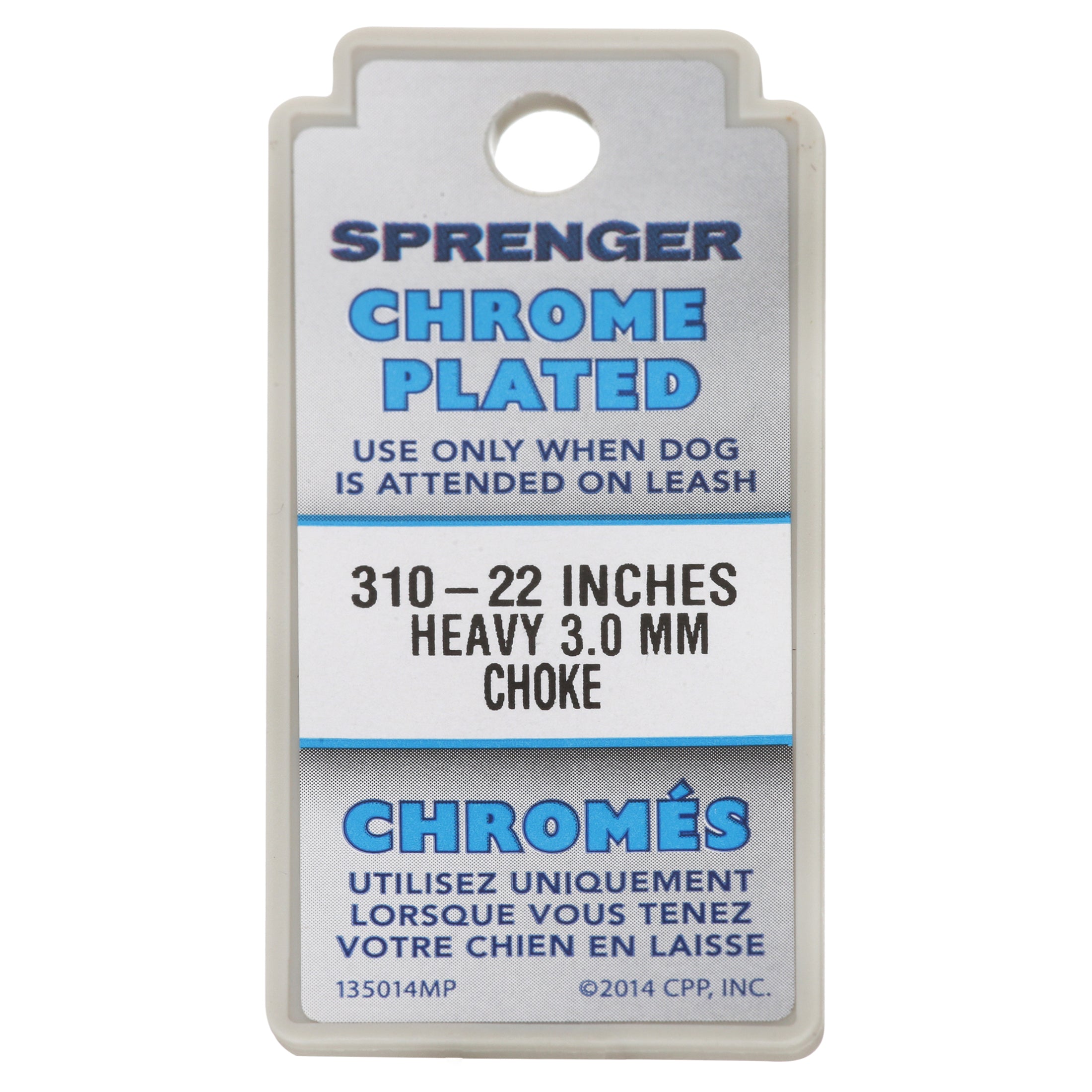 Herm Sprenger Dog Chain Training Collar， 3.0 mm x 22