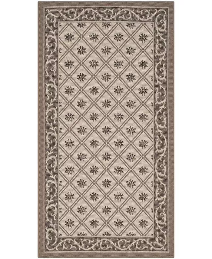 Safavieh Courtyard Beige and Dark Beige 2'7
