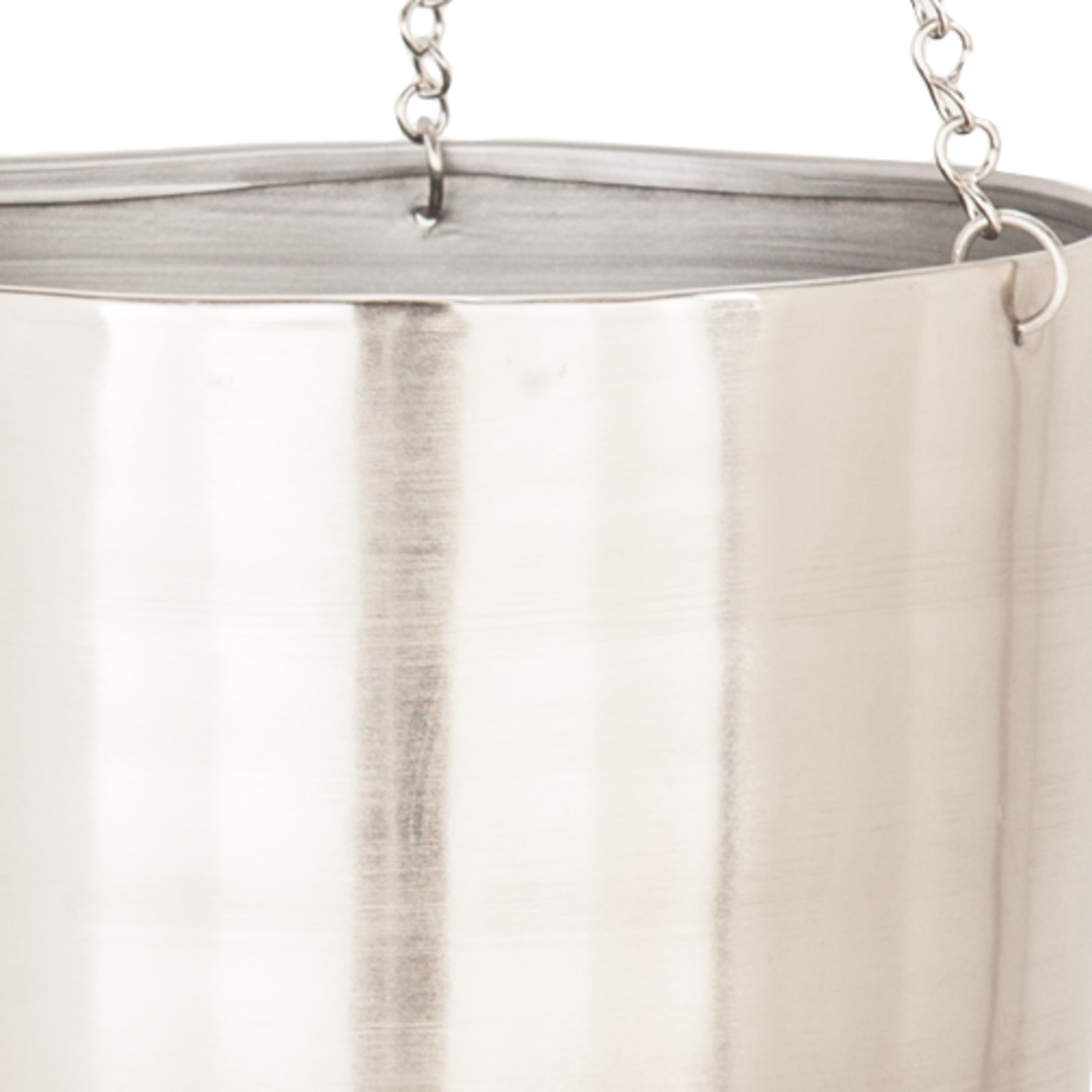 DecMode 9", 11" Silver Metal Glam Planter, 2 - Pieces