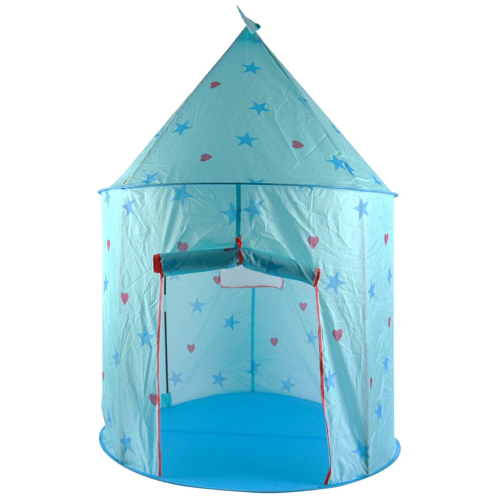 Vokodo Princess Castle Magical Play Tent With Stars Easy Folding Kids Blue Playhouse Boosts Imagination And Creativity Indoor Outdoor Adventure Toy House Perfect Gift For Children Boys Girls Toddlers