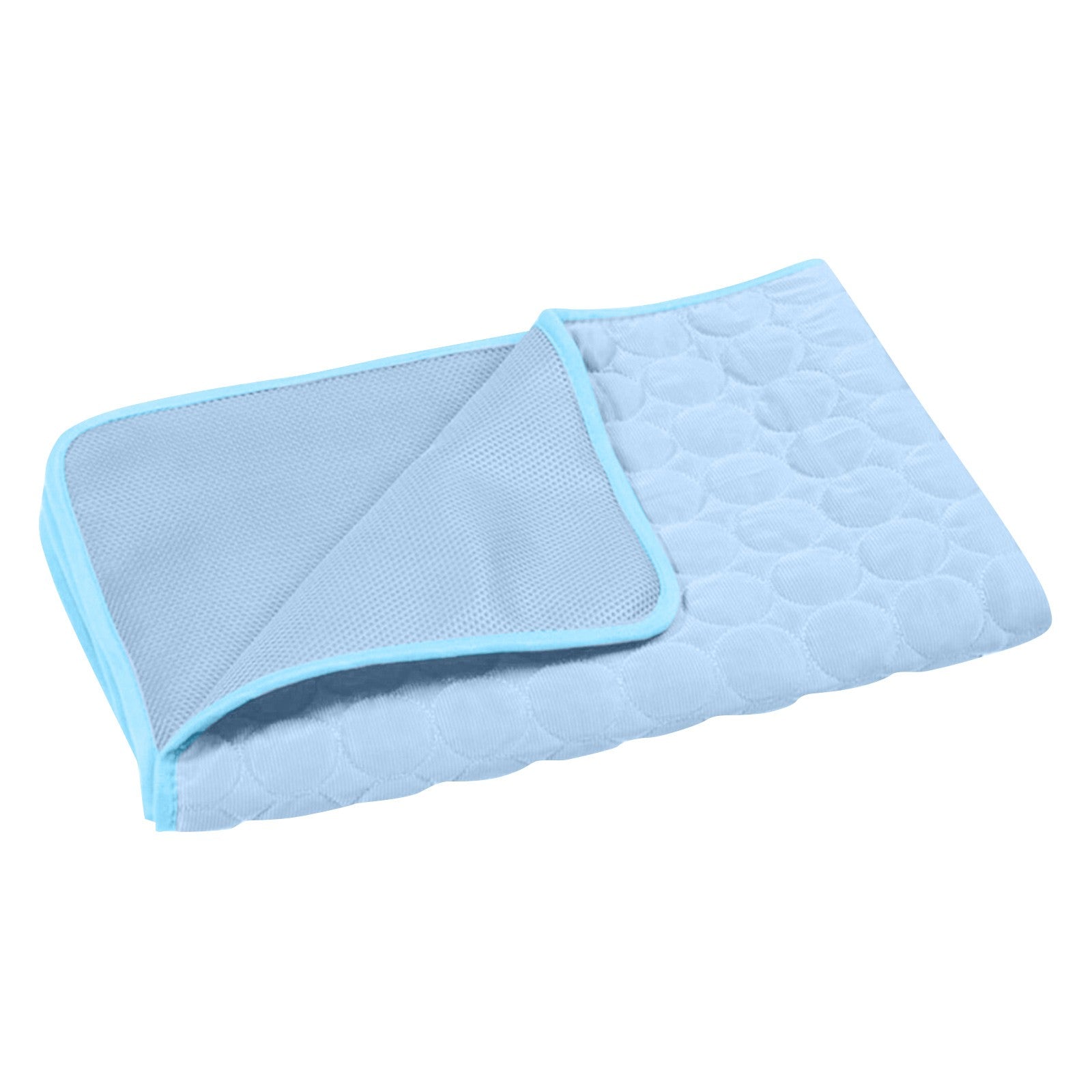 STEADY Dog Cooling Mat - Pressure Activated Pet Cooling Mat for Dogs and Cats - Non-Toxic Gel， Sized for Extra Small to Medium Pets，Sky Blue