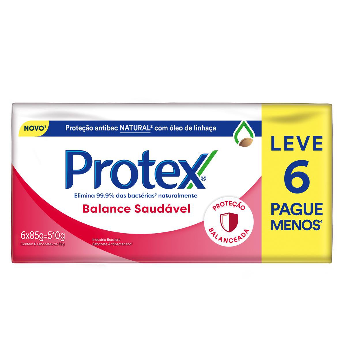 Sabonete Antibacteriano em Barra Protex Balance Saudavel 85g Promo 6un c/ Desconto