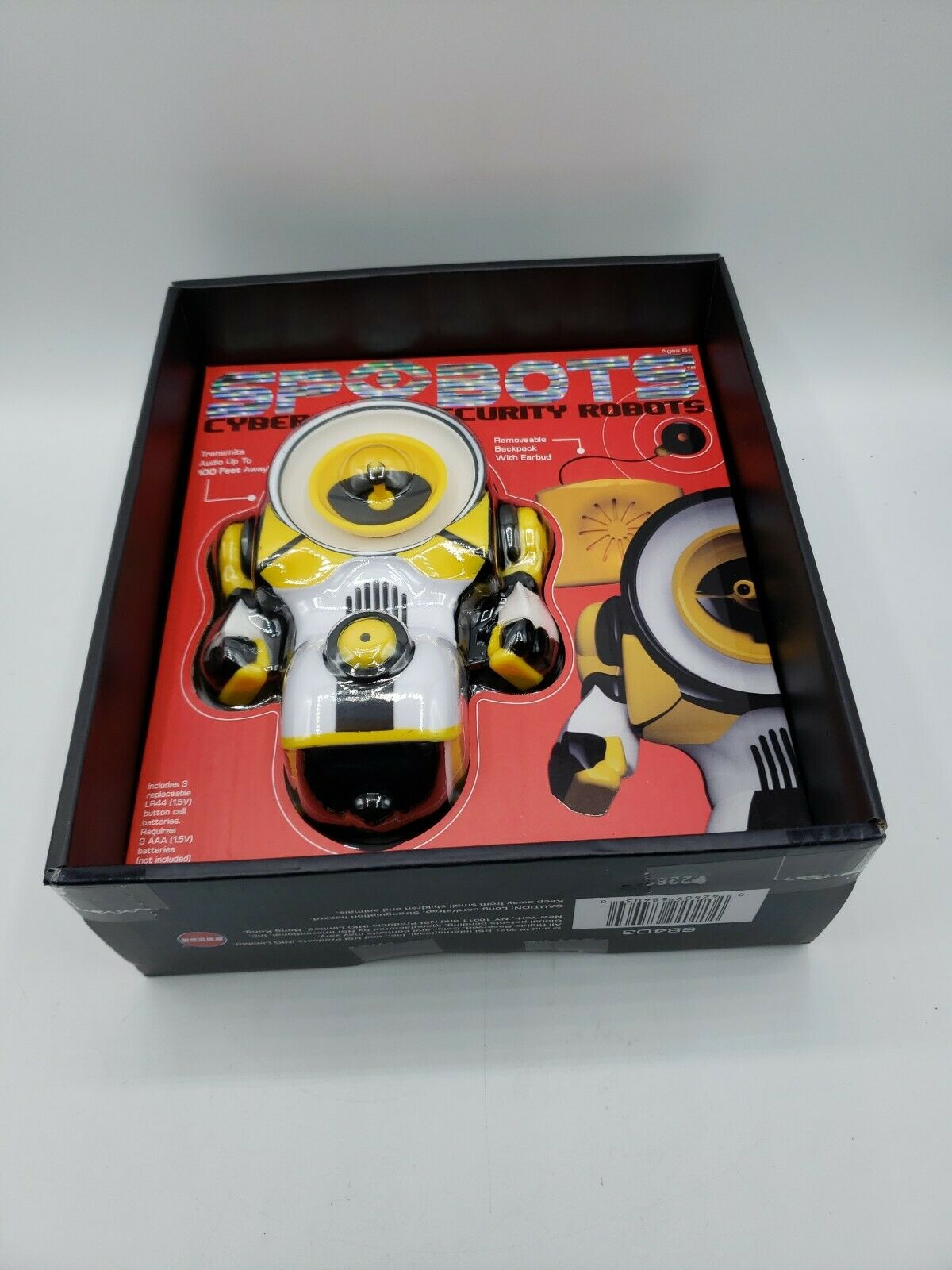 SPYBOTS Cybernetic Security Robots ROBOEAR Yellow Remite Listening Robot