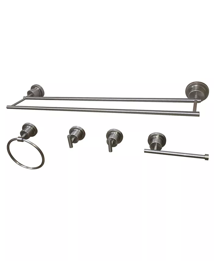 Kingston Brass Concord Mondern 5-Pc. Bathroom Accessory Set in Brushed Nickel