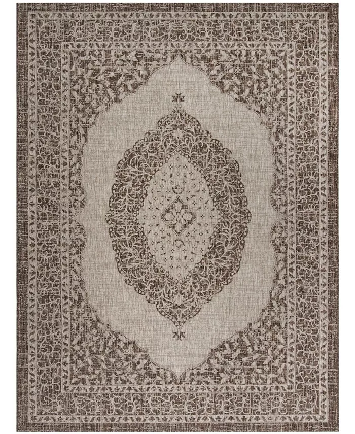 Safavieh Courtyard Light Beige and Light Brown 6'7