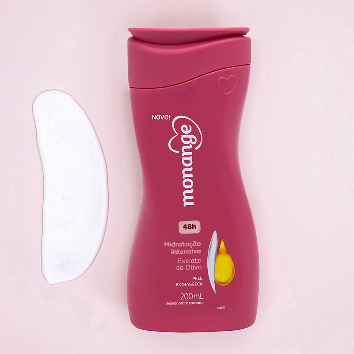 Hidratante Desodorante Monange Hidratacao Intensiva Extrato de Oliva 200ml