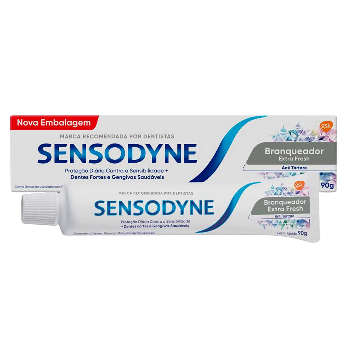Sensodyne Branqueador Extra Fresh Creme Dental Para Dentes Sensiveis 90g