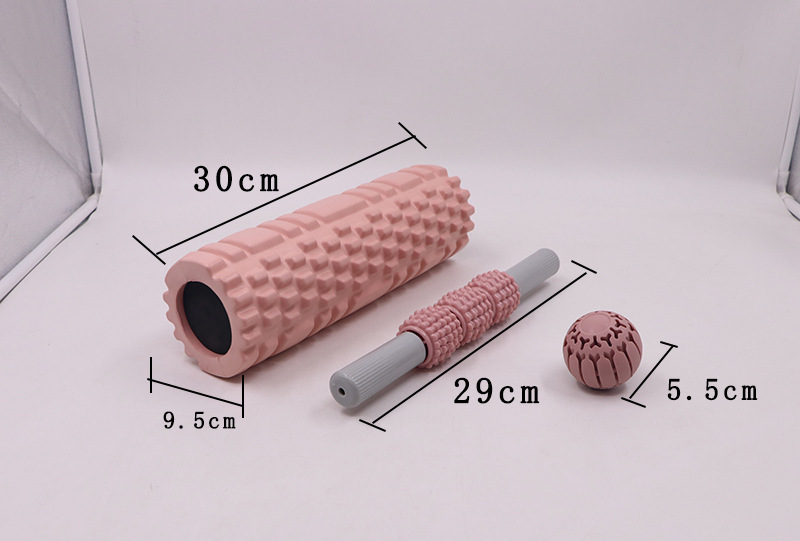 30cm 요가 컬럼 헬스장 피트니스 필라테스 폼 롤러 운동 등 마사지 롤러 요가 브릭 홈 피트니스 장비 파시아 볼