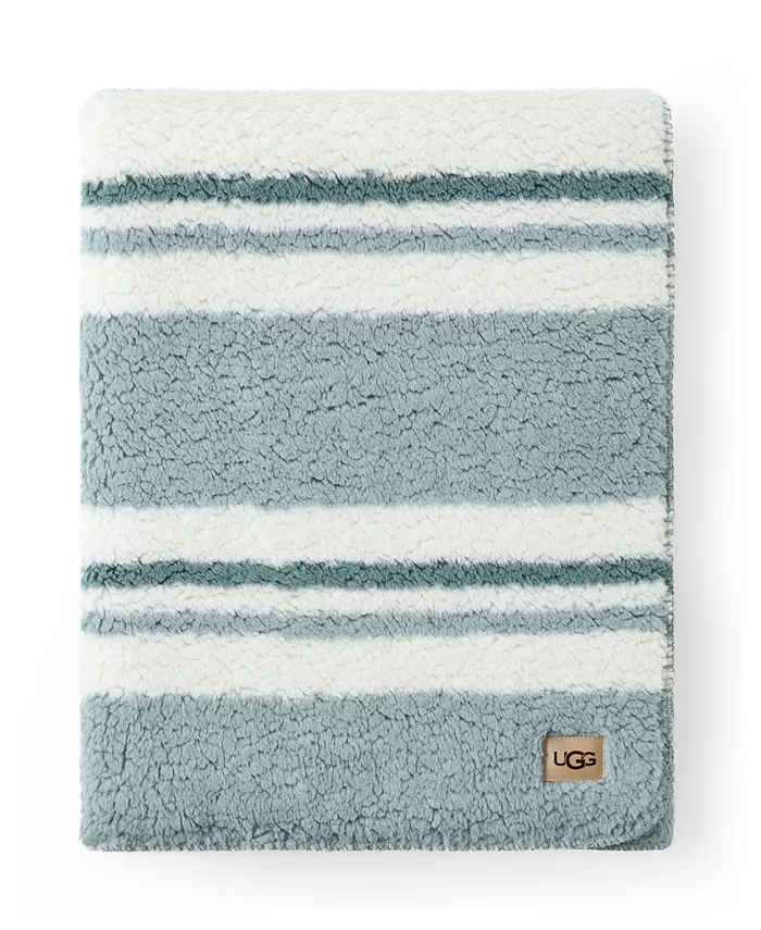 UGGandreg Lindy Striped Sherpa Throw， 50