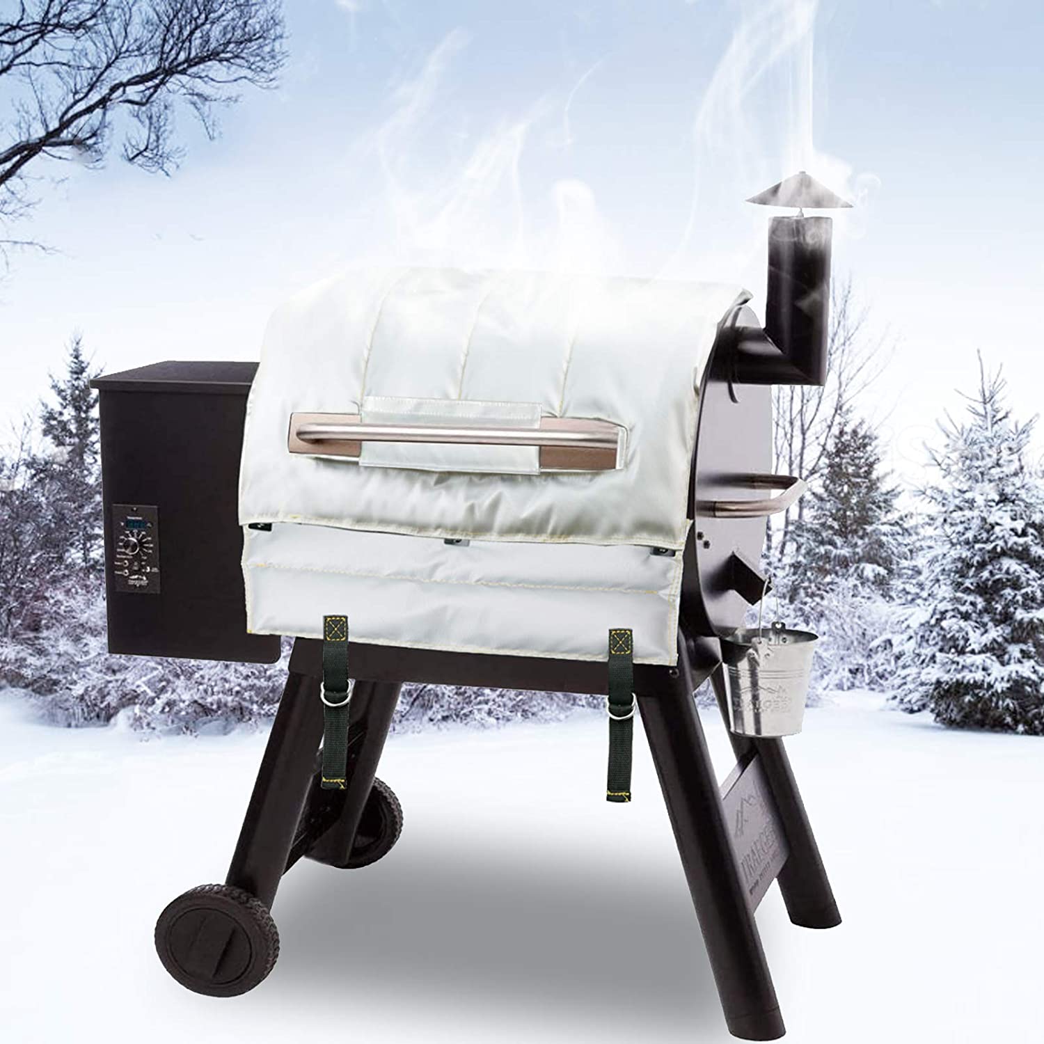 BAC626 Thermal Insulated Blanket for Traeger Pro 22, Pro20, Pro 575 and Lil' Tex Elite 22 Series Wood Pellet Grill Smokers