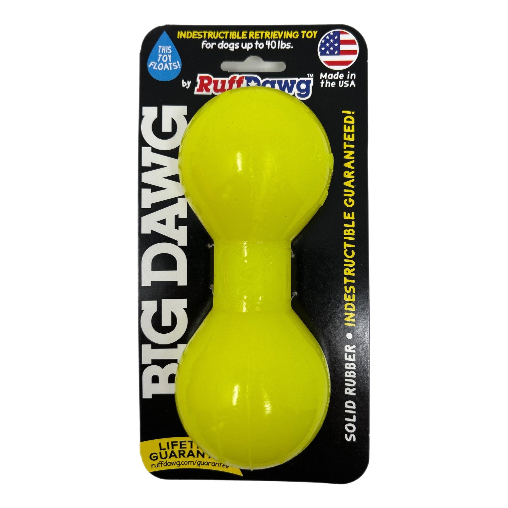 Big Dawg Rubber Barbell Toy by RuffDawg