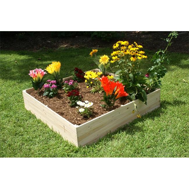 Eden  4 Ft. x 4 Ft. X 11 In. Quick Assembly Raised Garden Bed