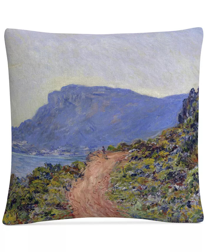 Baldwin Claude Monet La Corniche Near Monaco Decorative Pillow， 16