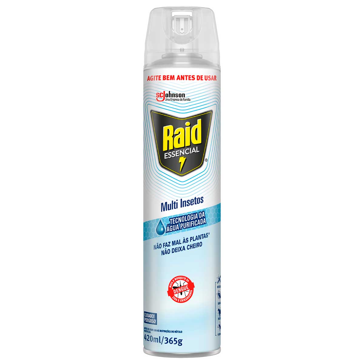 Inseticida Aerossol Raid Multi-insetos Aqua Protection Leve Mais Pague Menos 420ml