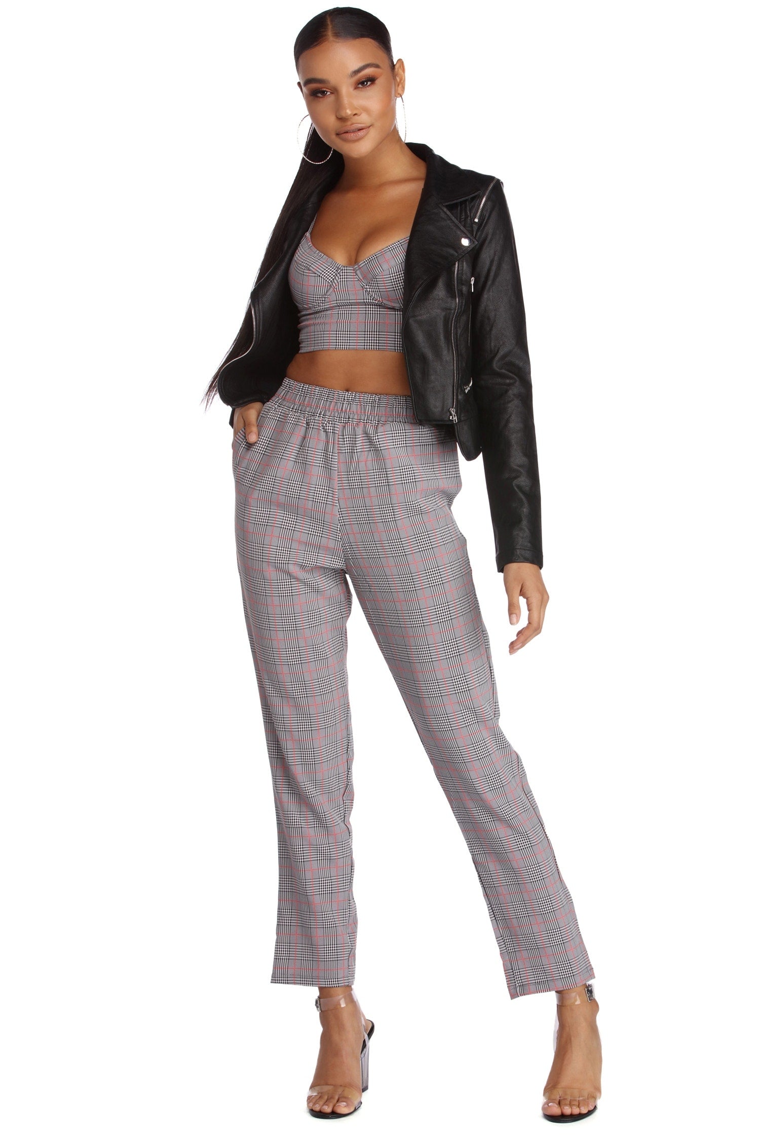 Keep It In Check Crop Top