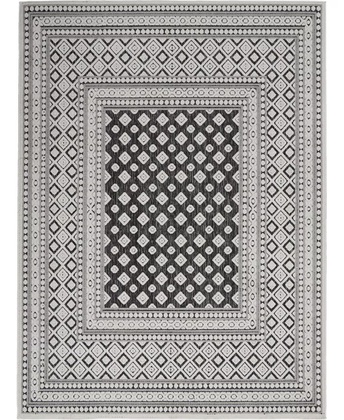 Nourison Key Largo KLG02 Onyx 4' x 6' Outdoor Area Rug