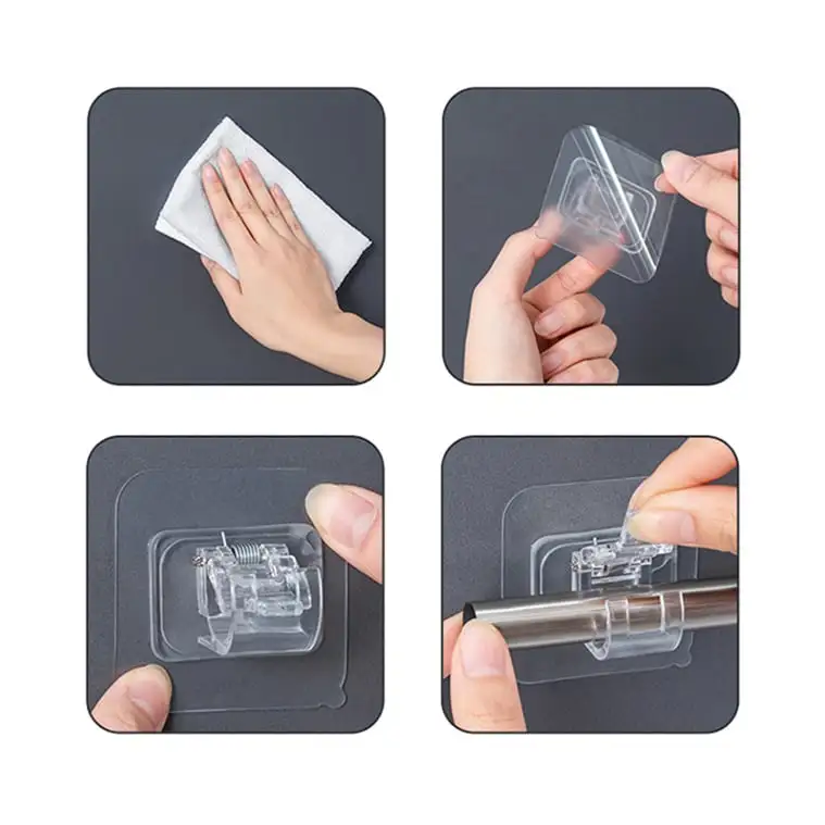 🔥 BIG SALE - 43% OFF🔥 Nail-Free Adjustable Curtain Rod Holders(S