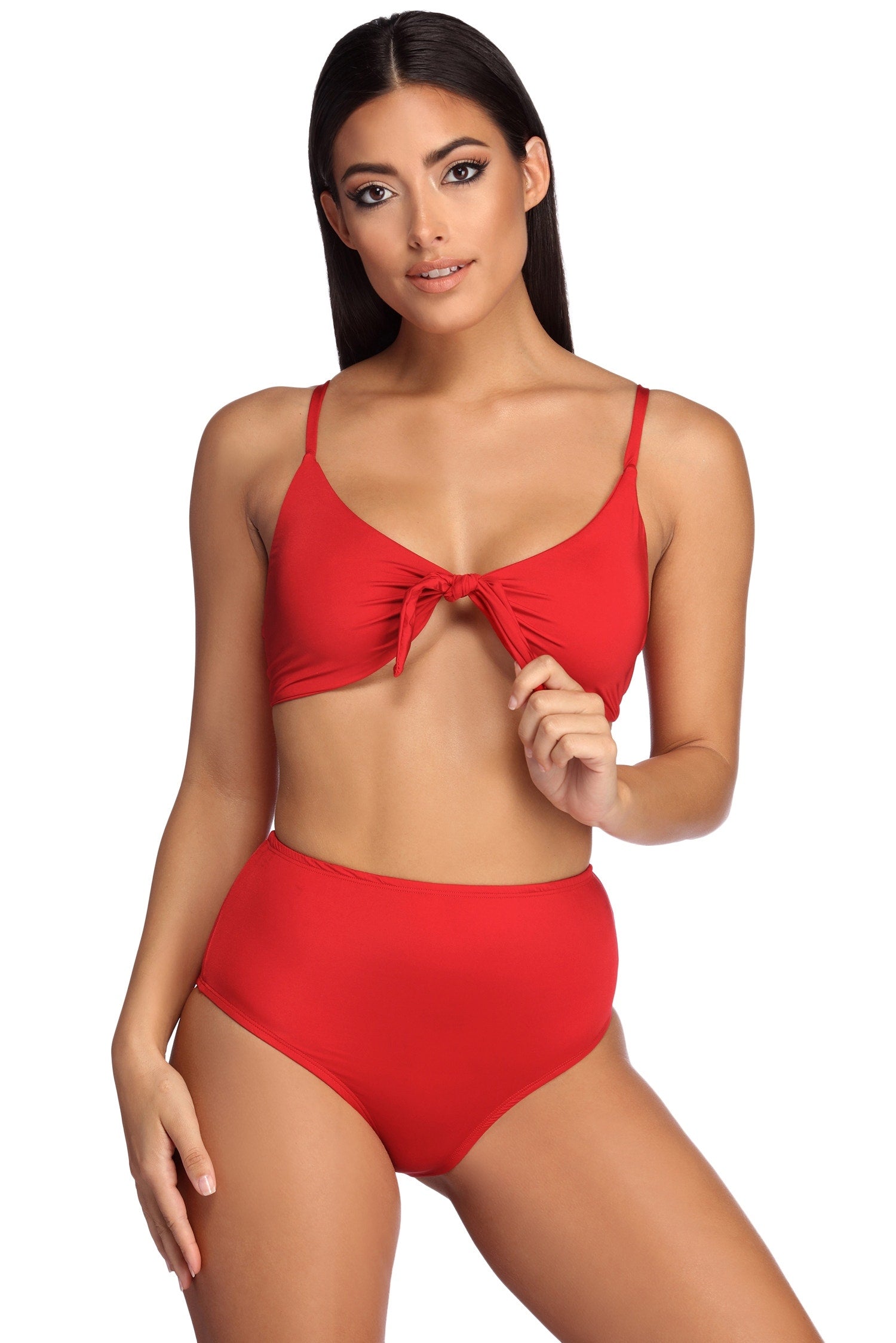 High Waist Tease Swim Bottom