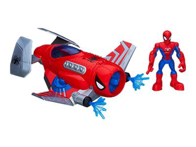 Playskool Heroes Marvel Super Hero Adventures - Spider strike plane with spider-man figure