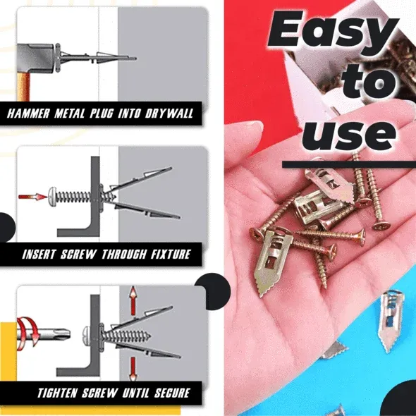 ( Hot Sale-SAVE 48% Off )Self-Drilling Anchors Screws🔥BUY 3 GET 1 F