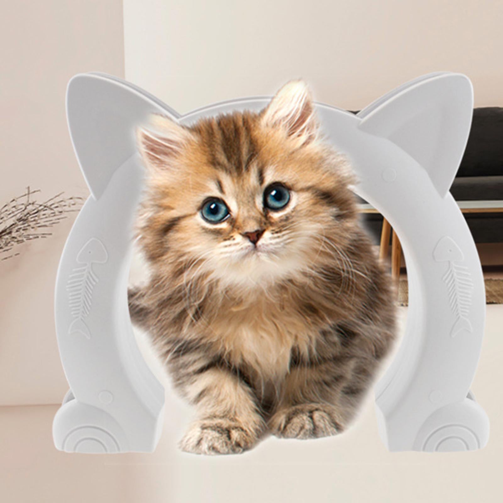 Cat Door for Cats Interior Door Cat Shape Pass Hole Access Toy