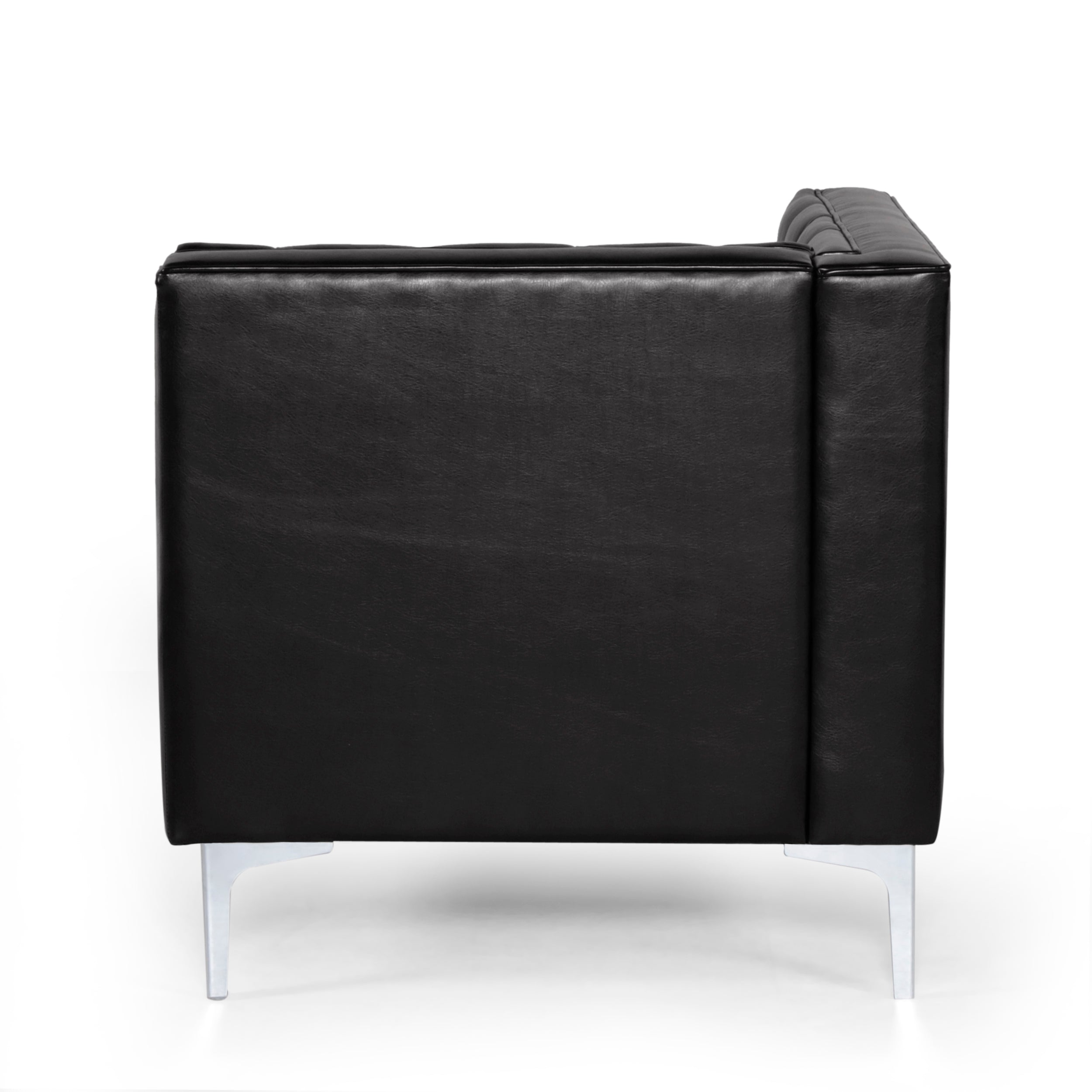 Bluffton Contemporary Tufted One Armed Chaise Lounge