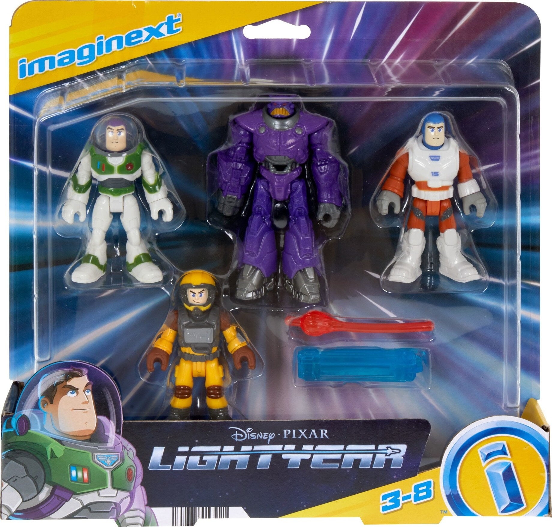 Disney and Pixar Lightyear Imaginext Buzz Lightyear Mission Multipack 6-Piece Figure Set