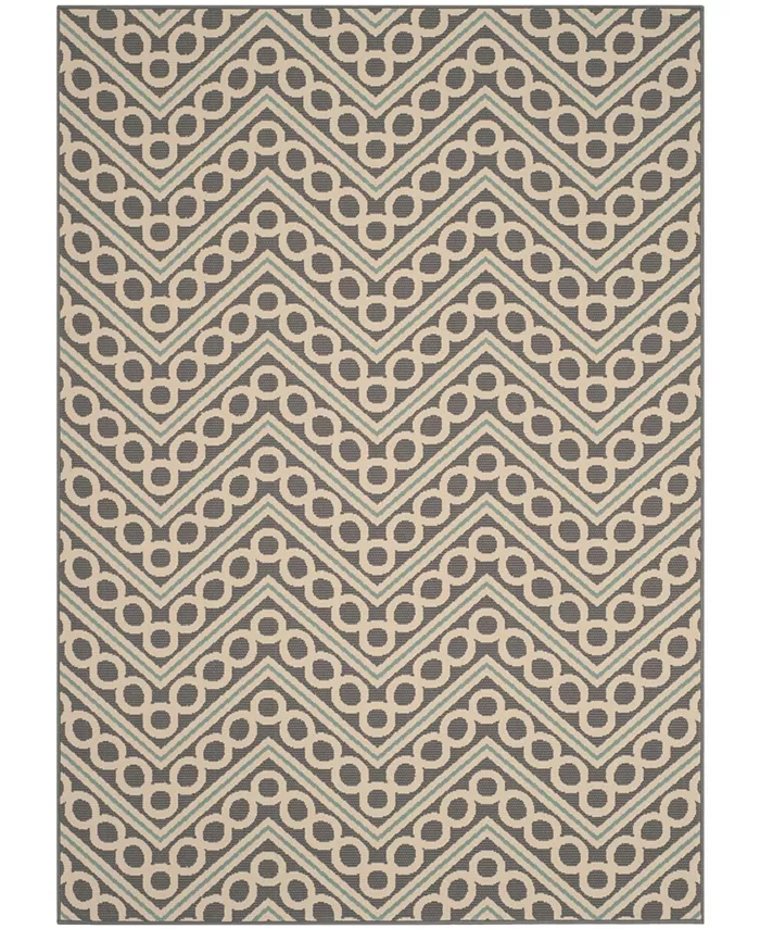 Safavieh Hampton Dark Gray and Ivory 6'7