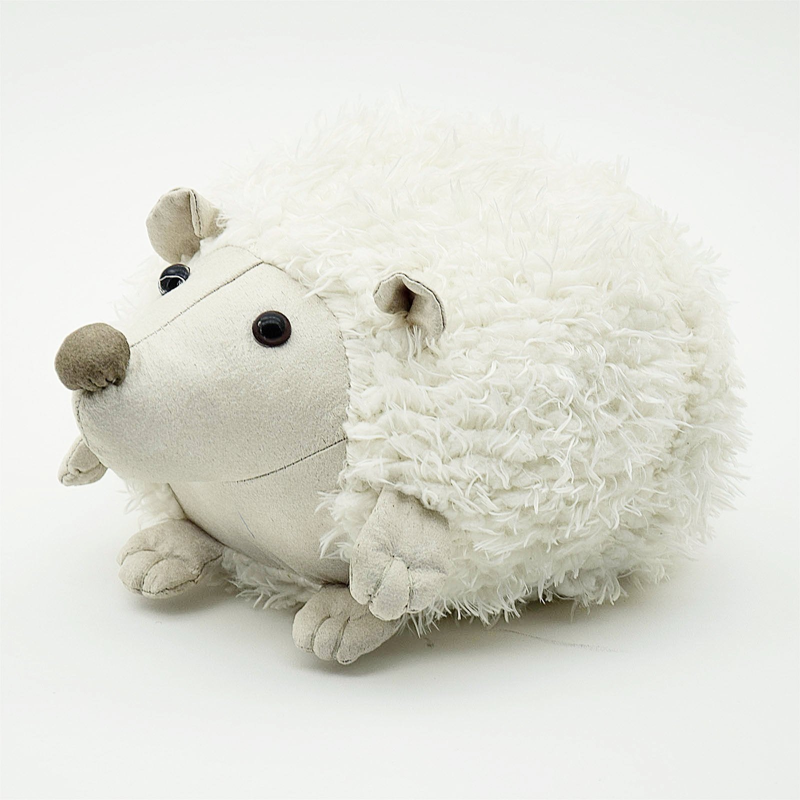 Handmade Cute White Hedgehog Decorative Doll/Door Stopper  T16062