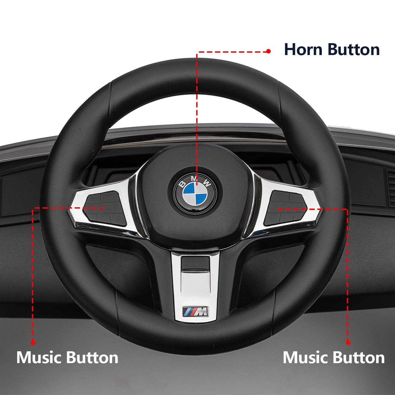 FUNYARD Push Ride-on Car for Toddlers 1-5， Licensed BMW Z4 Toddler Push Car with Adjustable Push Rod/Horn Music