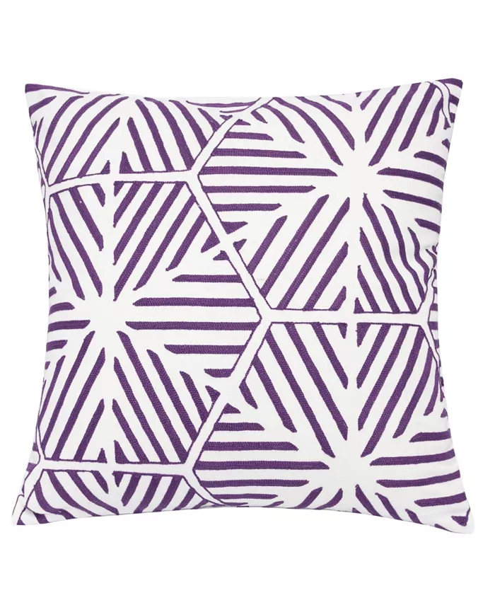 Homey Cozy Evelyn Hexagon Square Decorative Throw Pillow