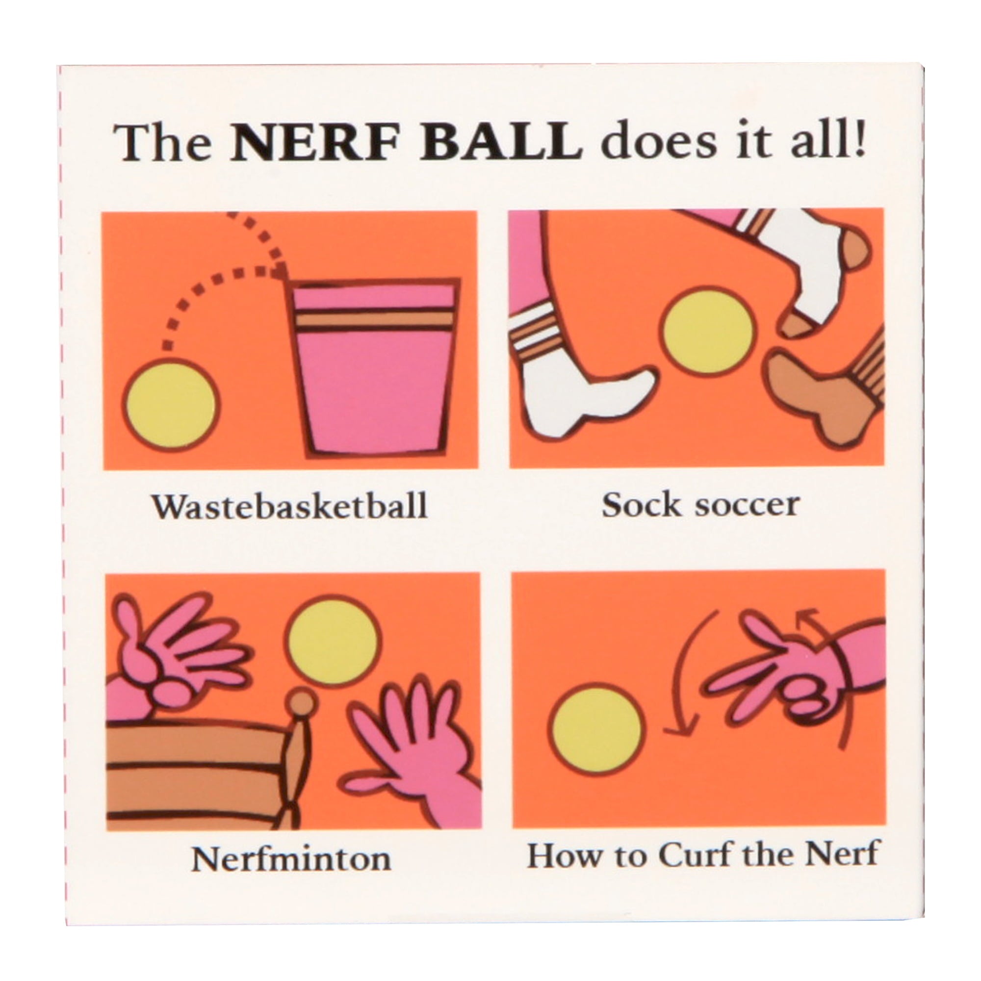 Original Nerf Ball - The Worlds First Indoor Ball - 4 Pack