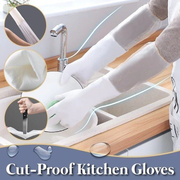 [2022 Best Kitchen Helper]Durable Kitchen Gloves -👩👩(BUY 3 GET 1 FREE!)