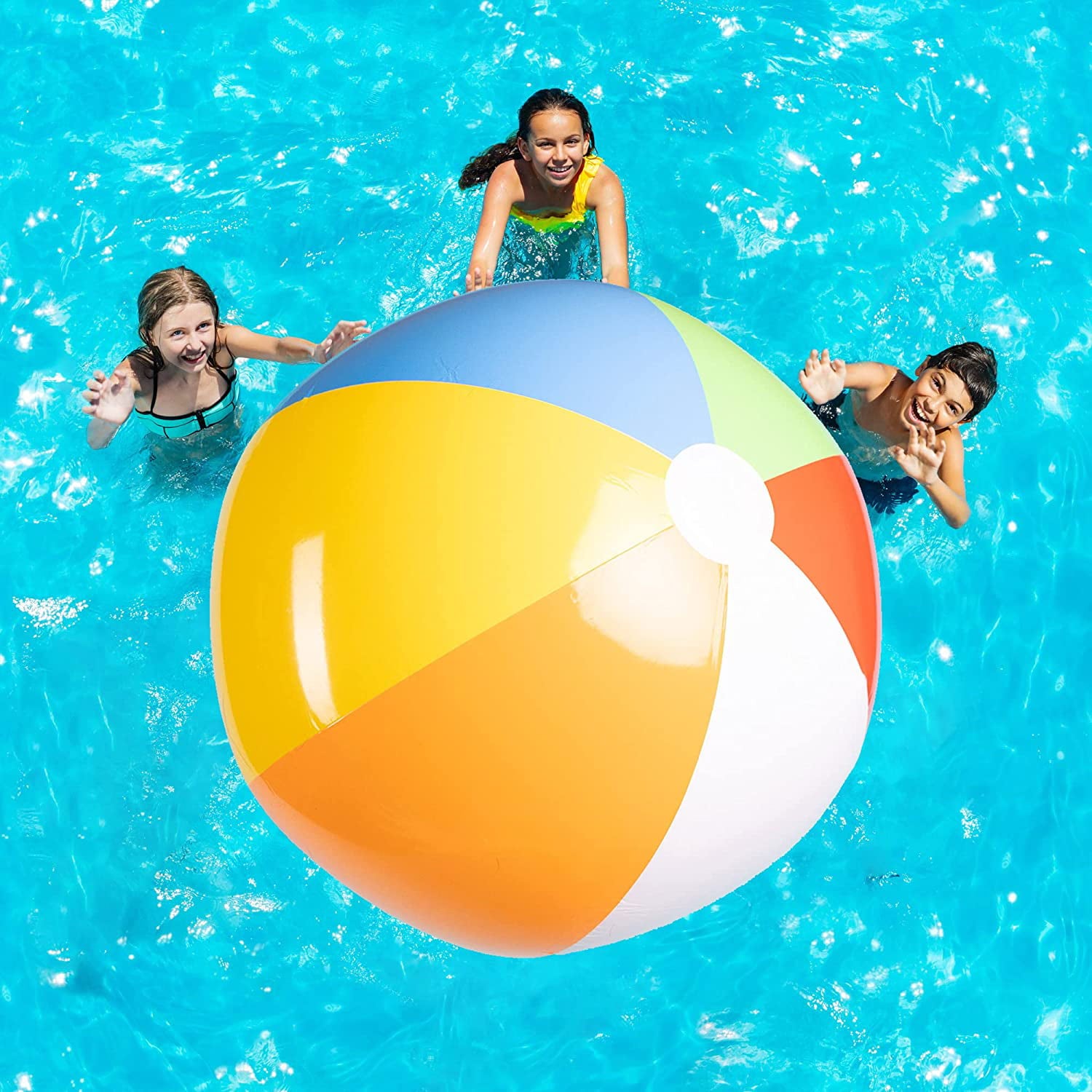 Giant Inflatable Beach Balls 5 Feet Pool Ball， Beach Summer Parties， and Gifts | 60 inch