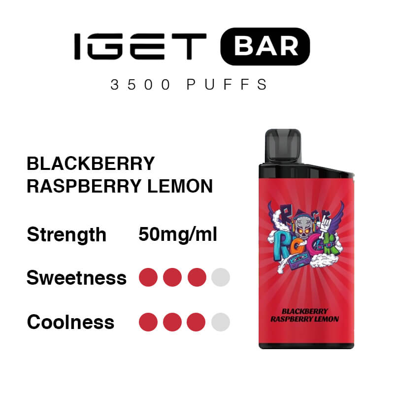 IGET Bar - Blackberry Raspberry Lemon (3500 Puffs)