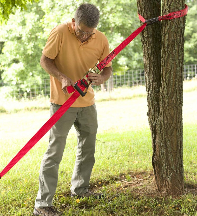 Weather-Resistant Hanging Woven Rope Tunnel Bridge for Kids， 6'L x 35