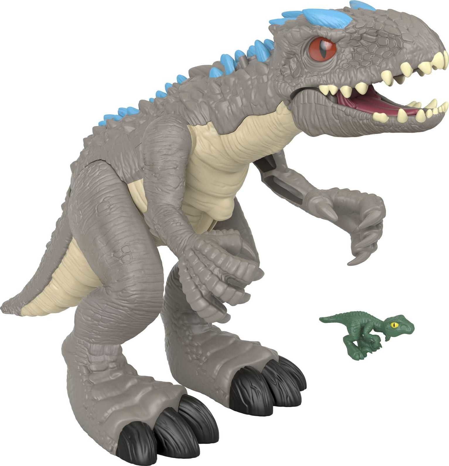 Imaginext Jurassic World Indominus Rex Dinosaur Toy with Thrashing Action for Preschool Child