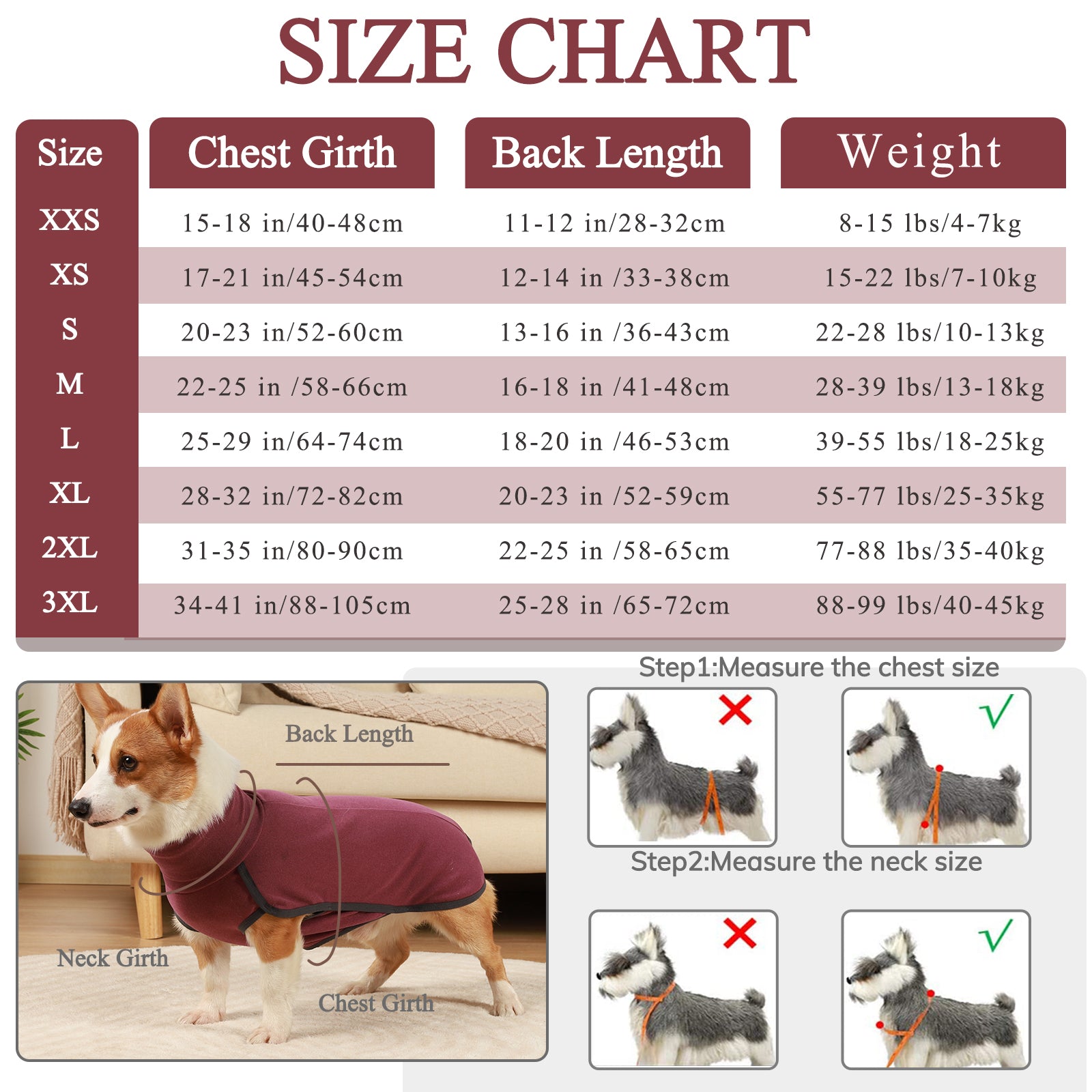 ROZKITCH Dog Fleece Vest Turtleneck Sweater Stretch Sweatshirt， Warm and Lightweight Pullover Pajama Dog Coat， Autumn Winter Cold Weather Puppy Clothes Jacket for Small Medium Large Dogs